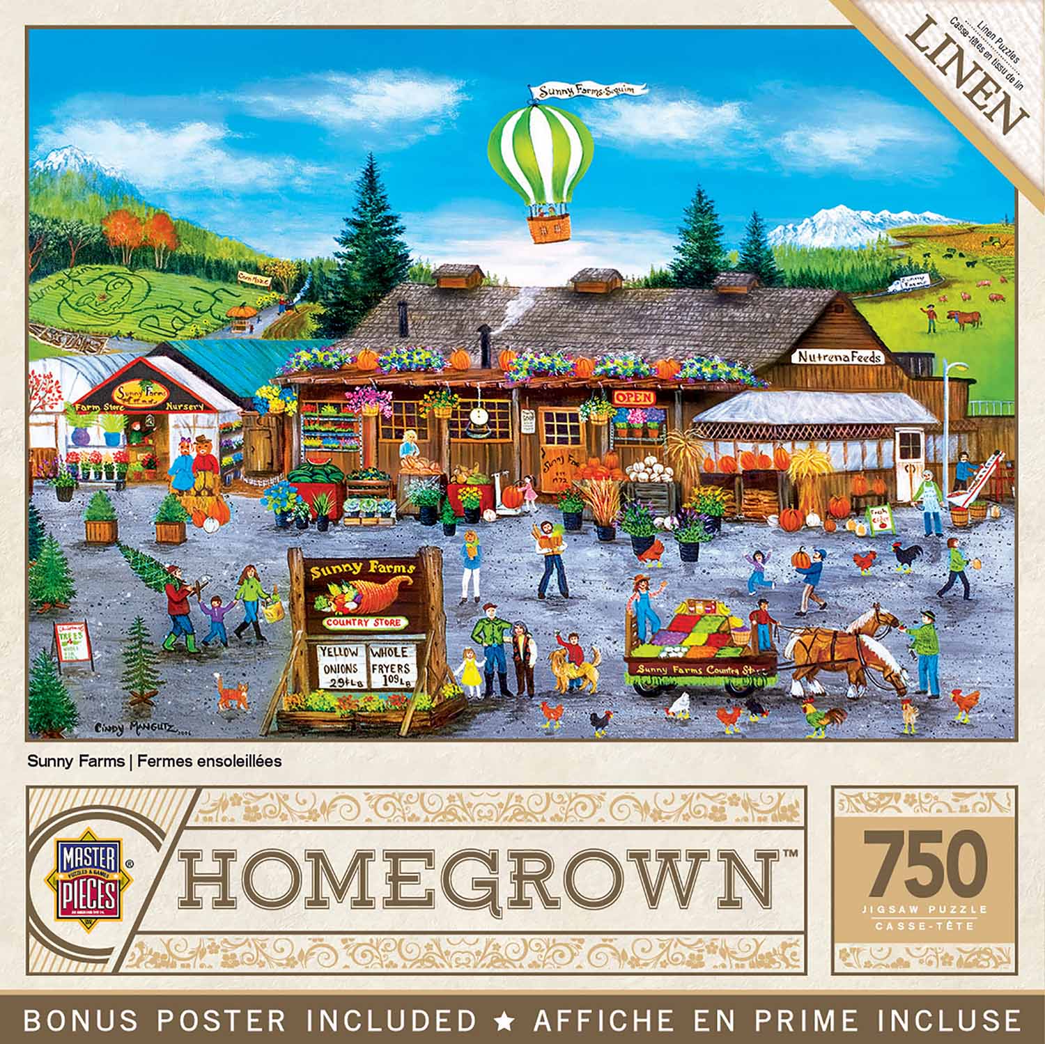 Sunny Farms, 750 Pieces, MasterPieces | Puzzle Warehouse