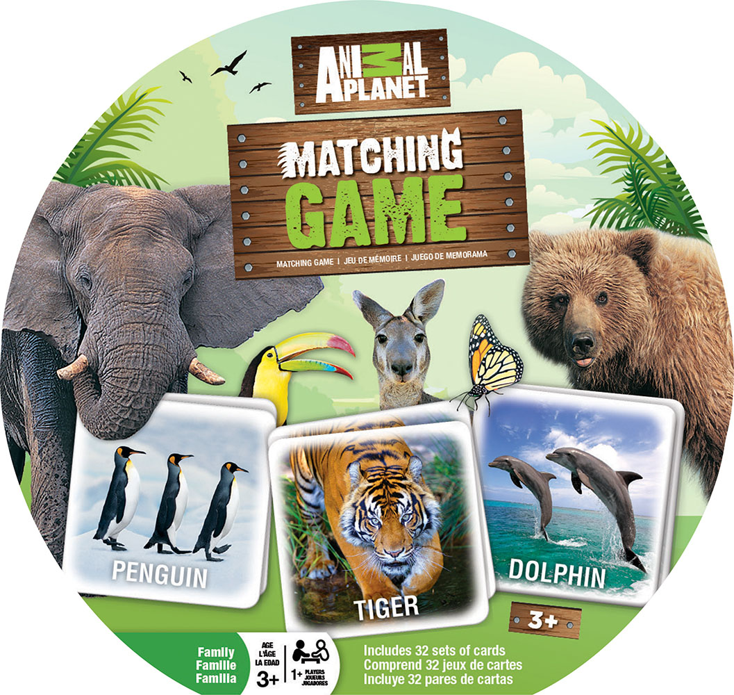 Animal Planet Matching Game Educational Family Board Game NEW FREE Shipping 