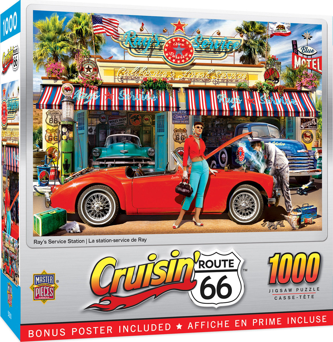 Cruisin‘ Rt66 - Ray's Service Station 1000pc Puzzle