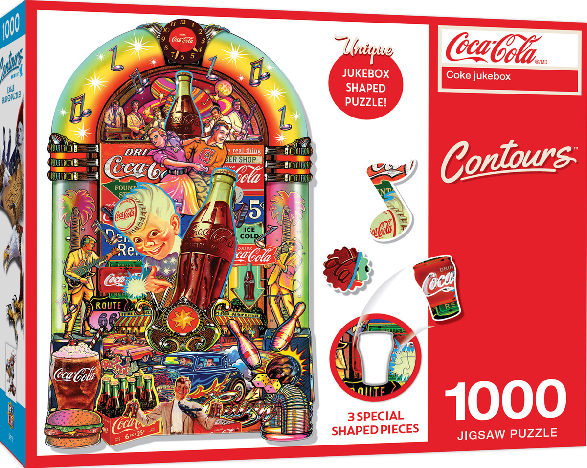 Coca Cola - Countours - Coke Jukebox Shaped Puzzle