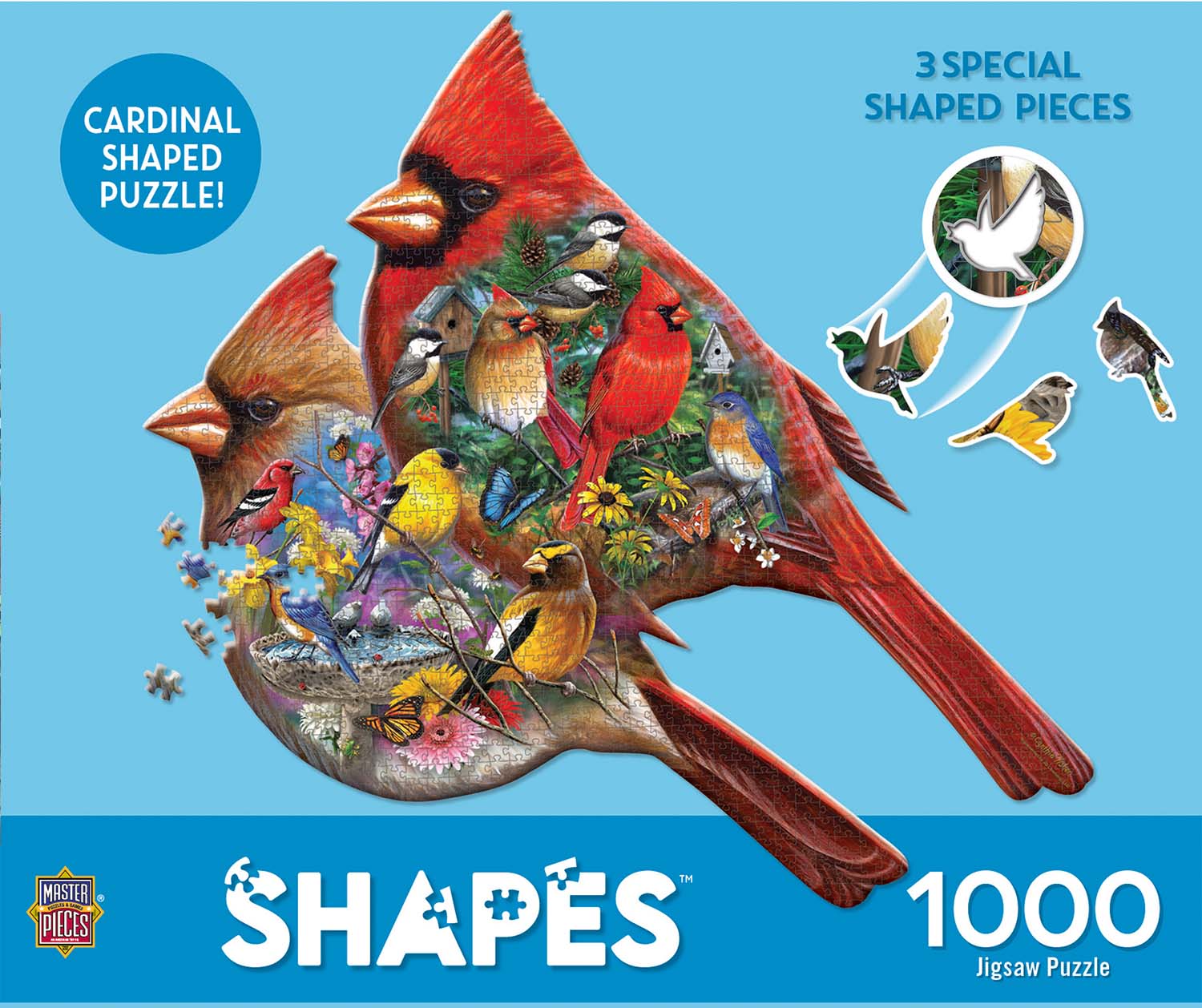 Cardinals, 1000 Pieces, MasterPieces | Puzzle Warehouse