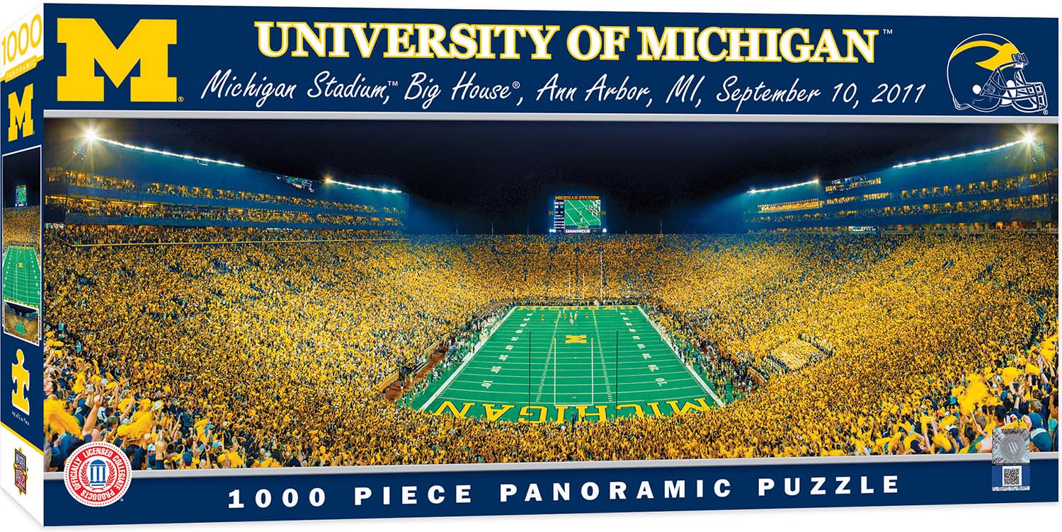 Michigan Wolverines NCAA Stadium Panoramics End View