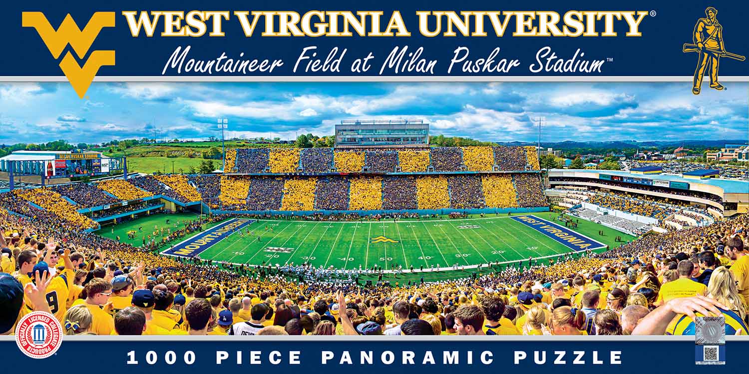 West Virginia Mountaineers NCAA Stadium Panoramics Center View