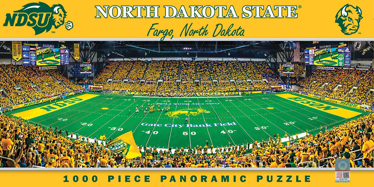 North Dakota State Bison NCAA Stadium Panoramics Center View