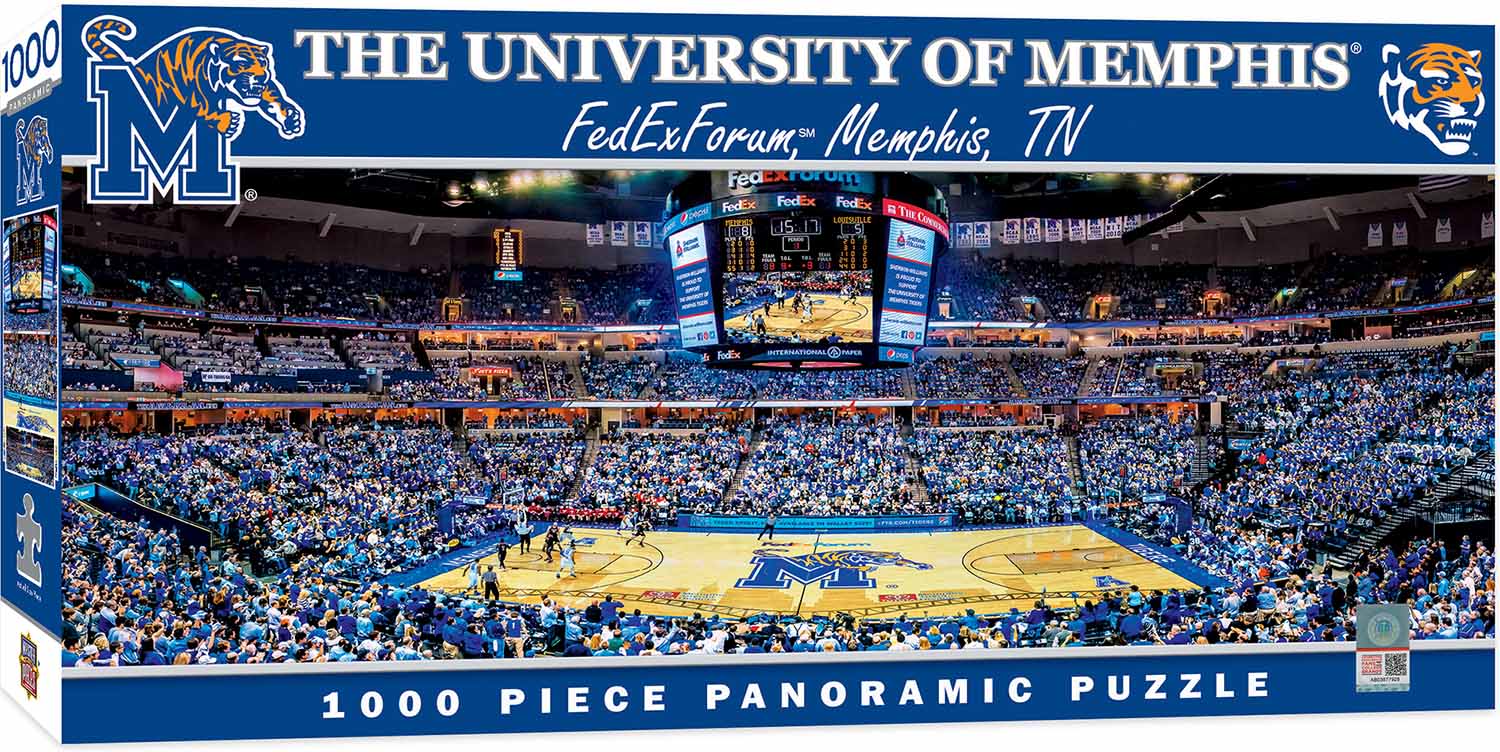 Memphis Tigers NCAA Stadium Panoramics Basketball Center View