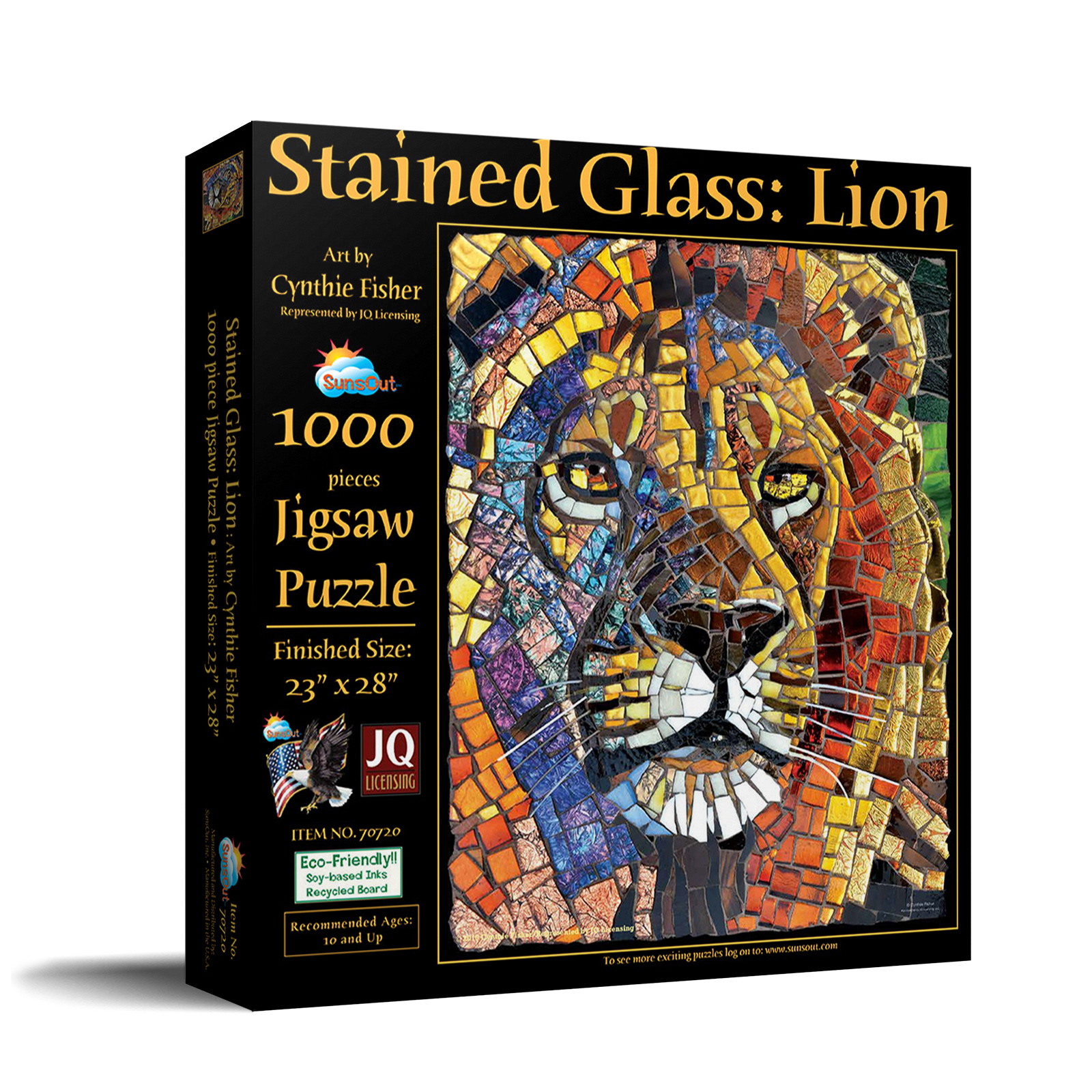 Stained Glass Lion