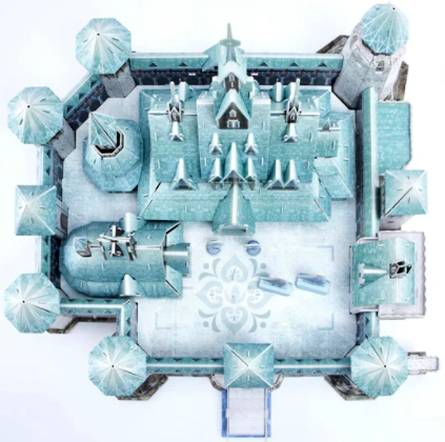 Disney Frozen Arendelle Castle  Paper Puzzle