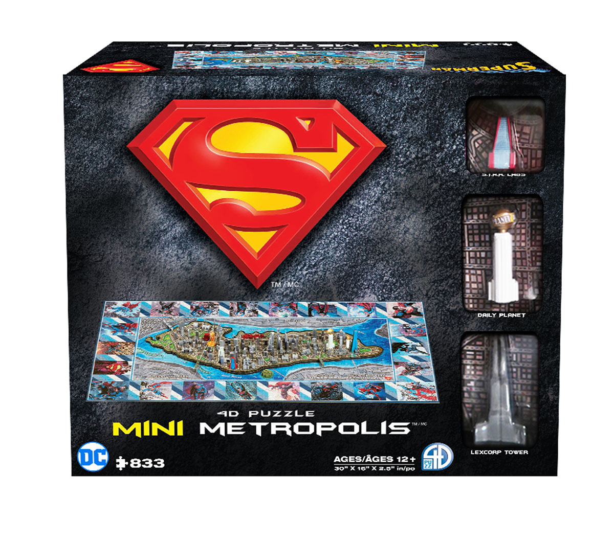 4D Mini Superman Metropolis Mini Puzzle
