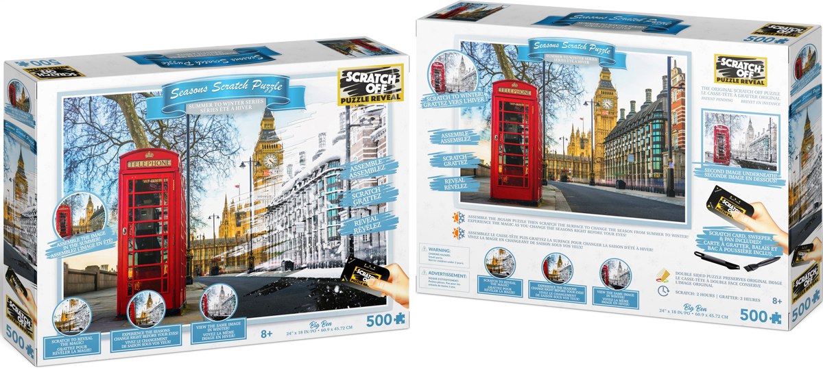 Scratch OFF Seasons Puzzle: Big Ben, London