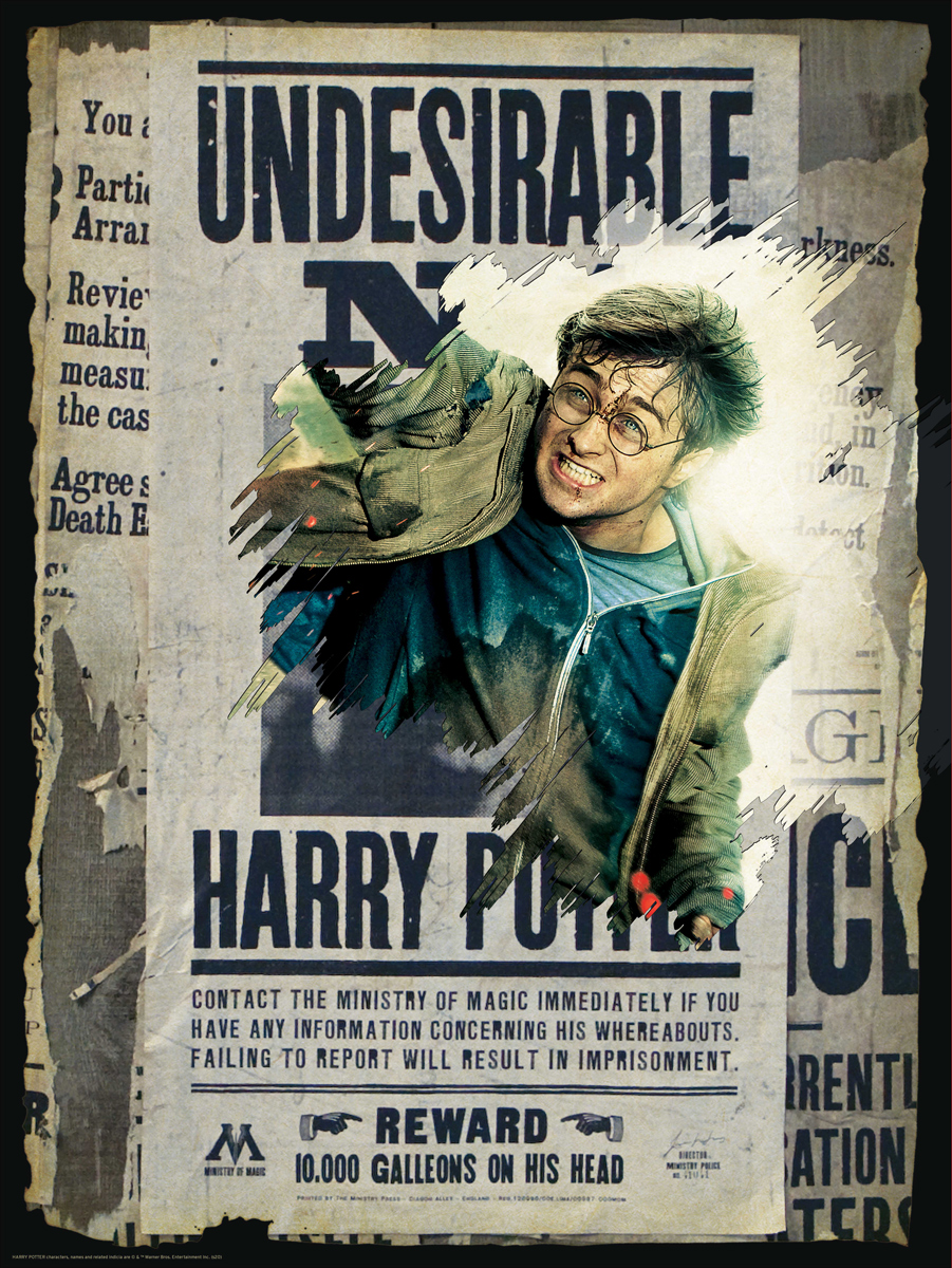 Scratch OFF Puzzle :  Harry Potter Wanted Poster