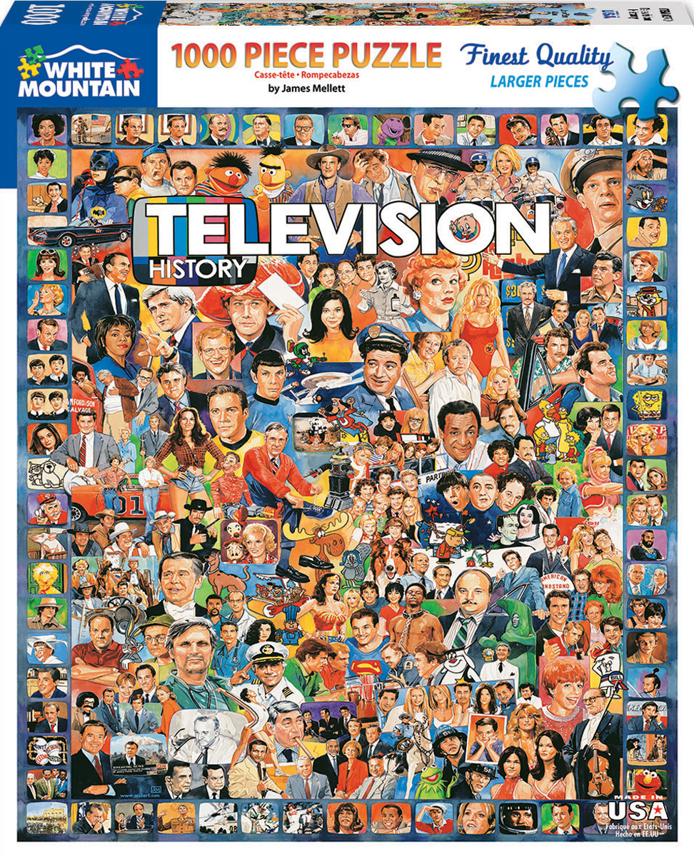 Television History 1000 piece jigsaw puzzle   760mm x 610mm wmp 