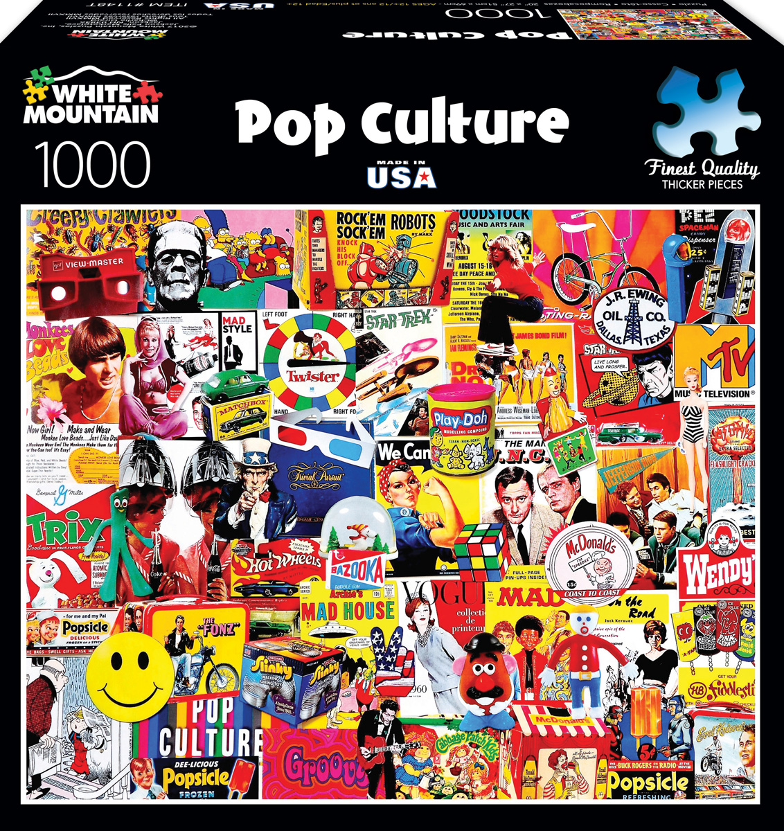 scratch miracle retort Pop Culture, 1000 Pieces, White Mountain | Puzzle Warehouse