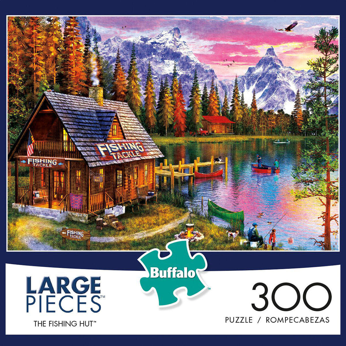 The Fishing Hut, 300 Pieces, Buffalo Games | Puzzle Warehouse