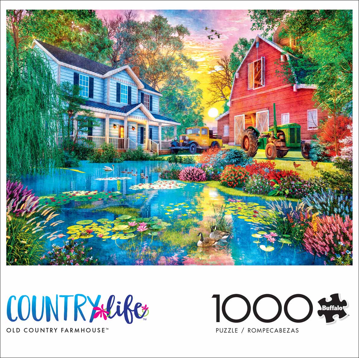 Old Country Farmhouse, 1000 Pieces, Buffalo Games | Puzzle Warehouse