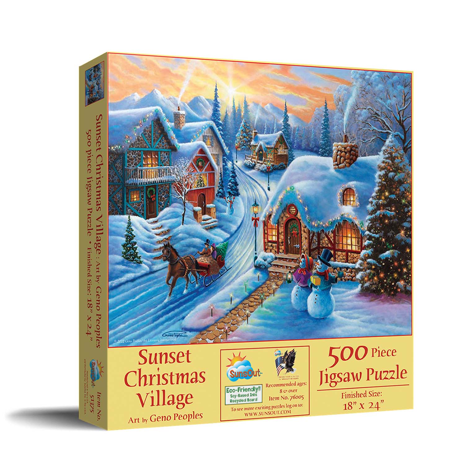 Sunset Christmas Village - Scratch and Dent