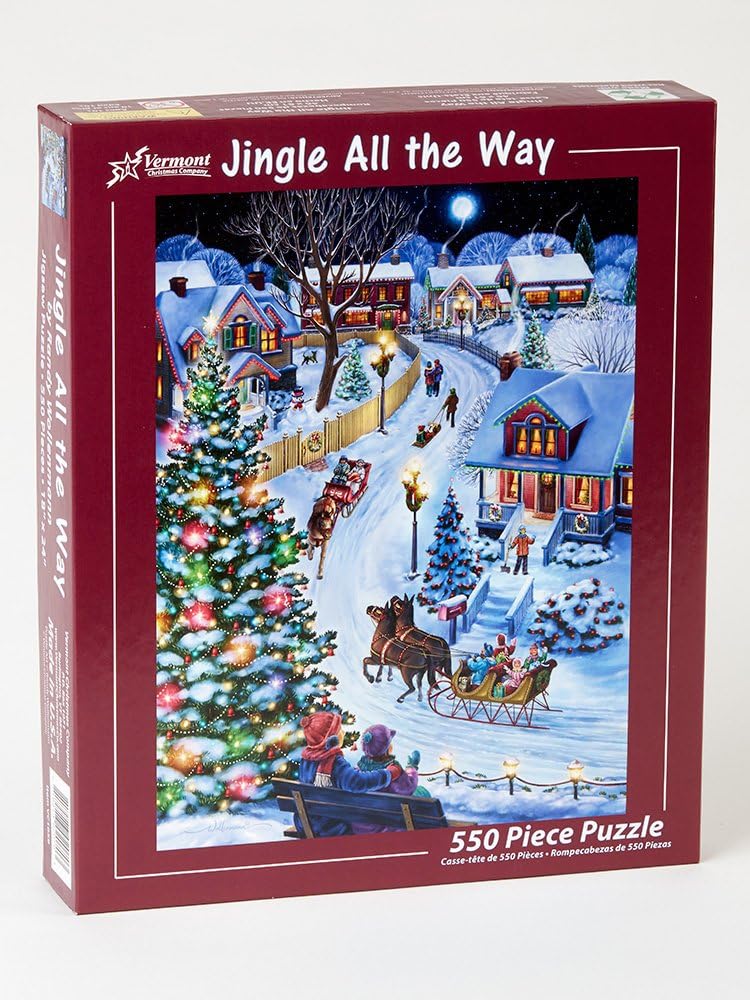 Jingle All the Way, 550 Pieces, Vermont Christmas Company | Puzzle ...