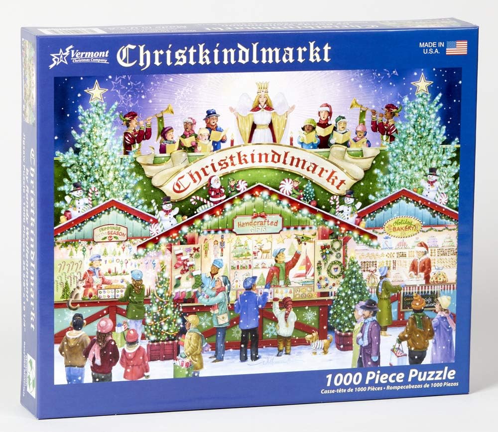 Christkindlemarkt, 1000 Pieces, Vermont Christmas Company | Puzzle ...