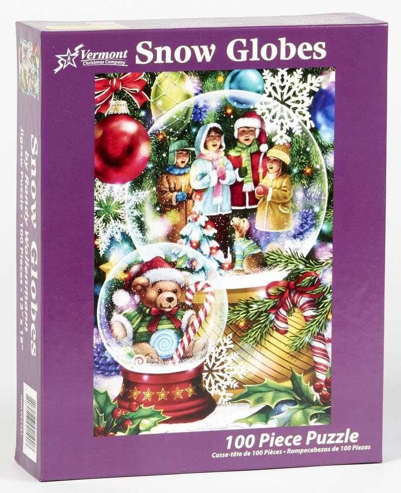 Snow Globes, 100 Pieces, Vermont Christmas Company | Puzzle Warehouse