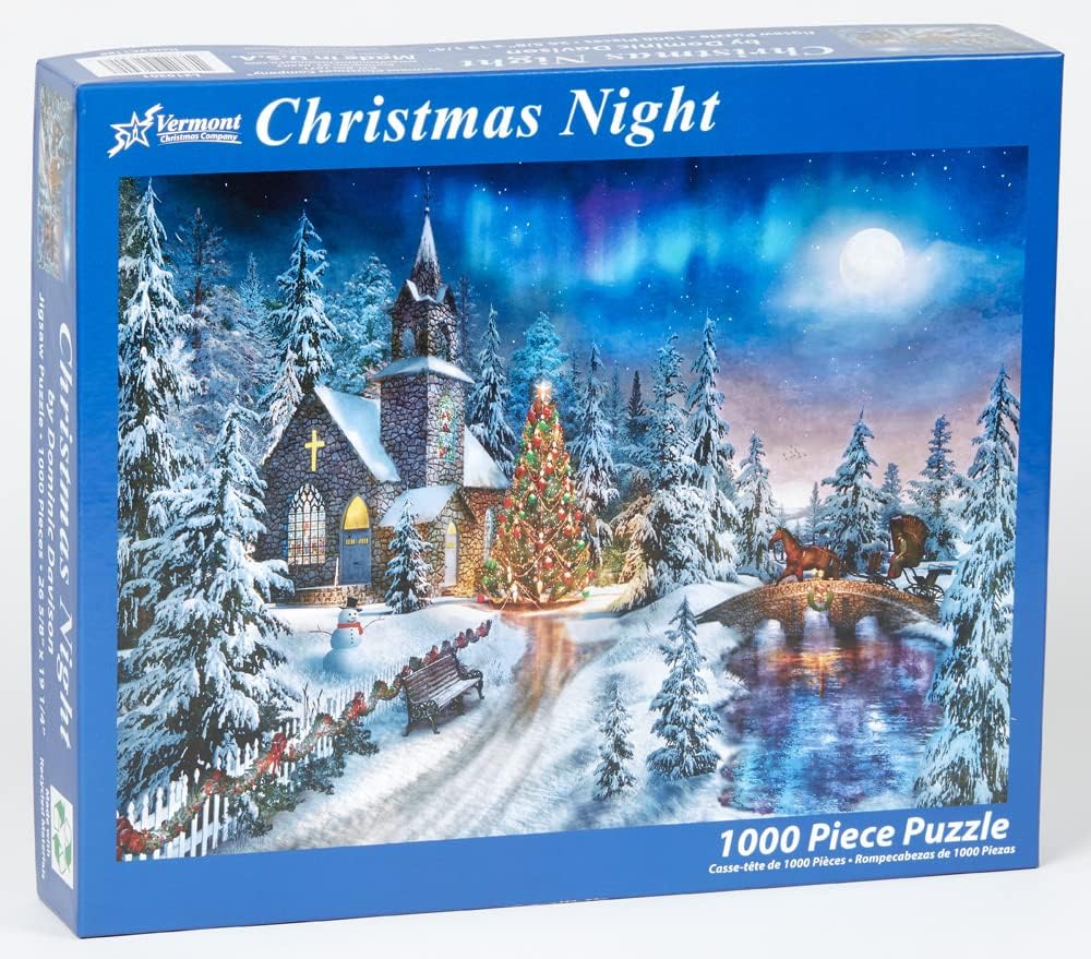 Christmas Night 1000 Pieces Vermont Christmas Company Puzzle Warehouse