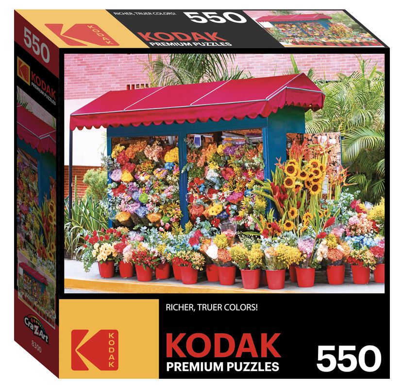 Kodak 550 - Side Street Colorful Flower Market