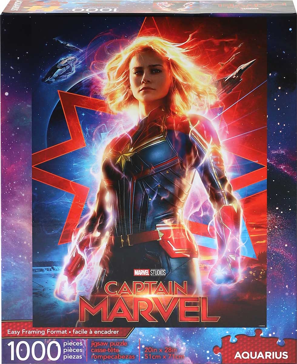 Marvel Captain Marvel Movie, 1000 Pieces, Aquarius | Puzzle Warehouse