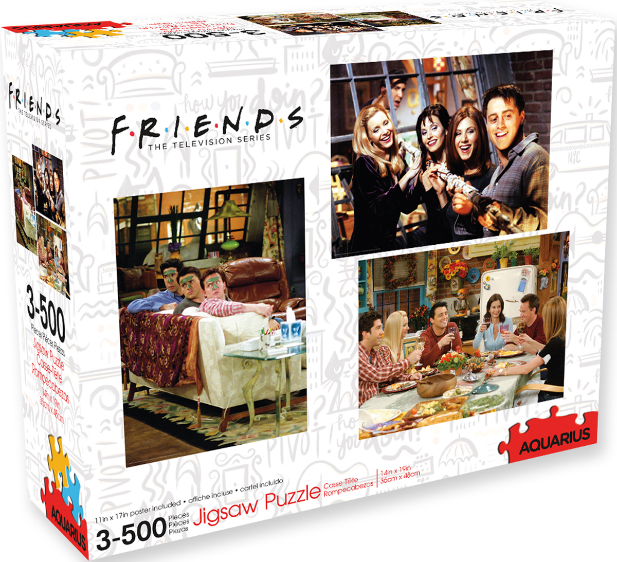 Friends 3 x 500pc Puzzle Set