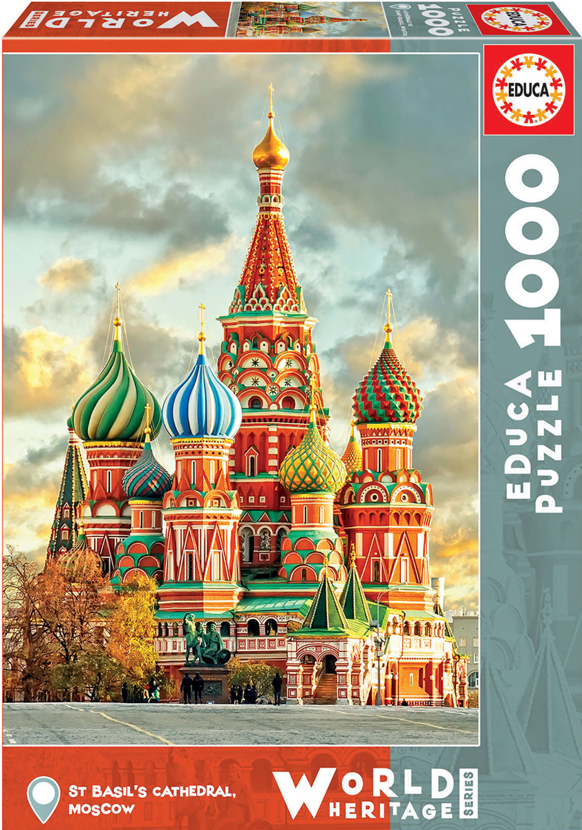 Jigsaw puzzle International Saint Basil's Cathedral Moscow Russia 1500 piece NEW 