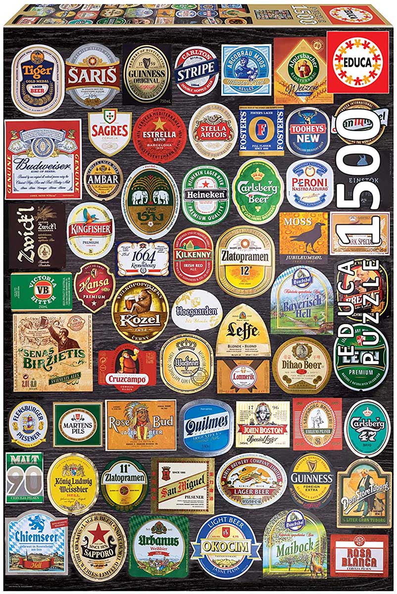 Beer Labels Collage