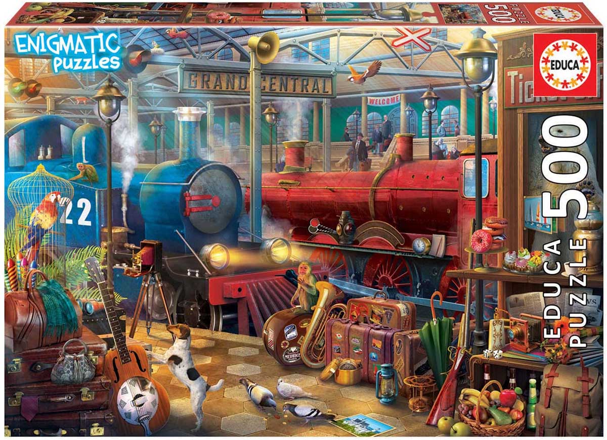Puzzle Adults Jigsaw Train Station at Dusk，Wooden Burgas Series Decorative Educational Toys Gift 500/1000/2000/3000/5000/6000 Pieces 0422 Size : 6000 Pieces