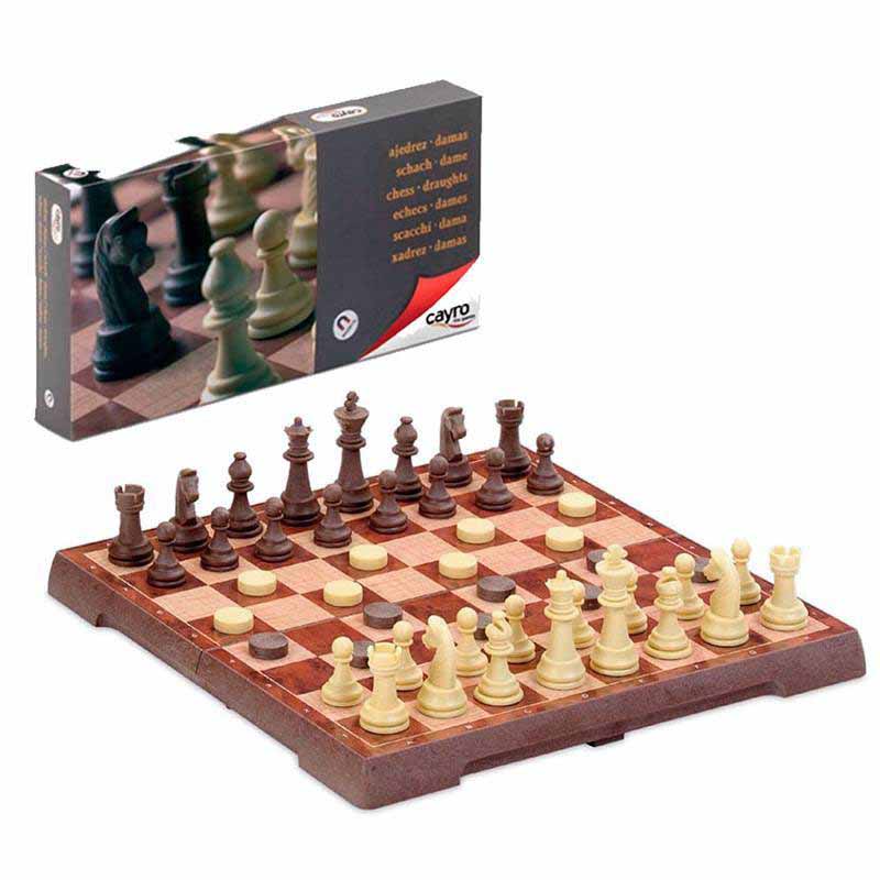 Magnetic Chess & Draught Set, medium, Piatnik | Puzzle Warehouse