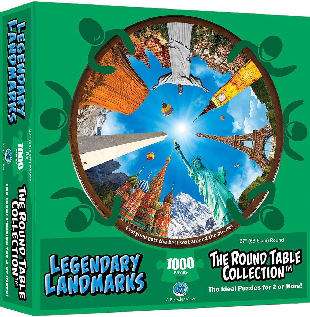 Legendary Landmarks Round Puzzle