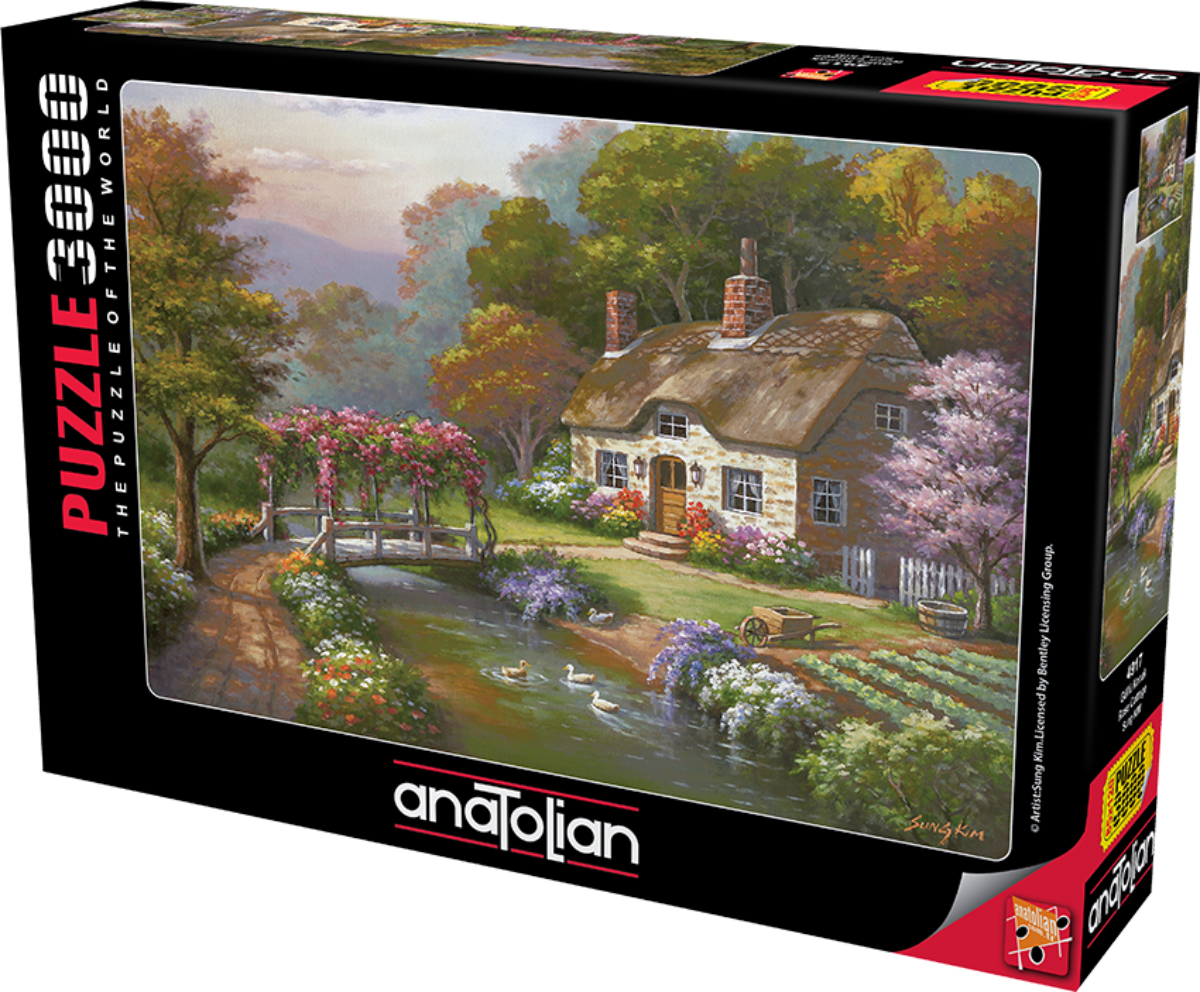 Rose Cottage, 3000 Pieces, Anatolian | Puzzle Warehouse