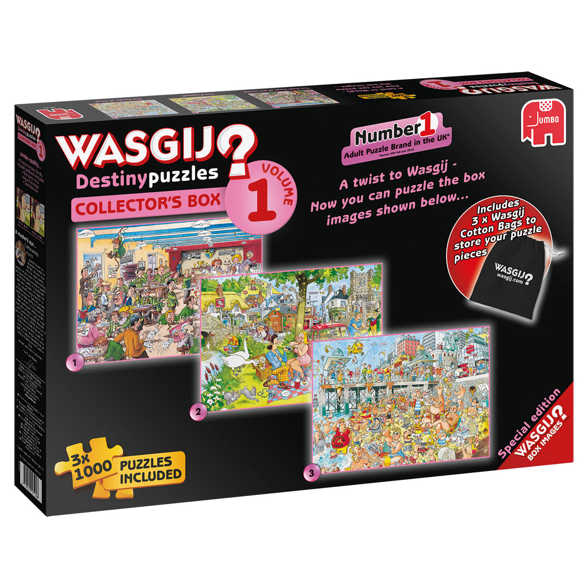 Wasgij Destiny Collector's Box #1, 1000 Pieces, Jumbo | Puzzle Warehouse