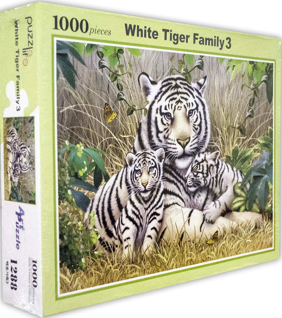 White Tiger Family 3 1000 Piece Puzzle