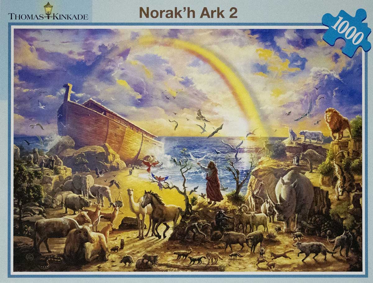 Thomas Kinkade Jigsaw Puzzles 1000 Pieces "Noah's ark" 