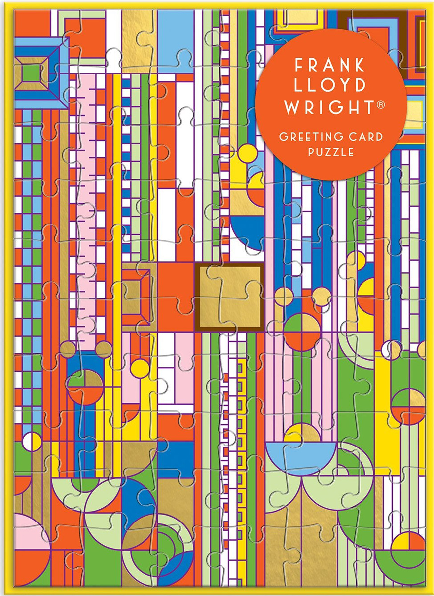 Frank Lloyd Wright Saguaro Forms & Cactus Flowers Greeting Card Puzzle