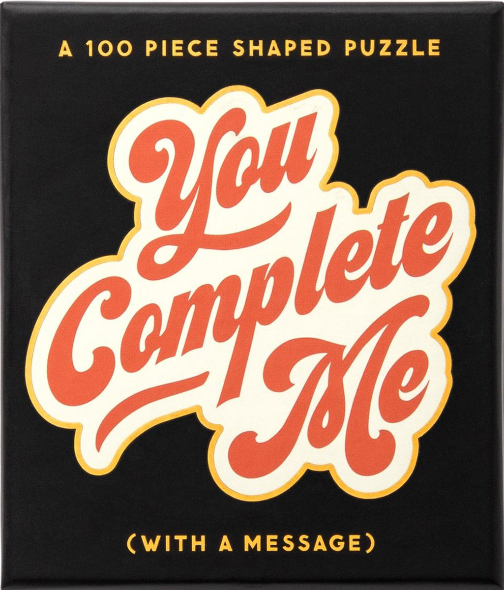 You Complete Me 100 Piece Mini Shaped Puzzle