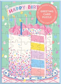 Confetti Birthday Cake - Greeting Card Puzzle