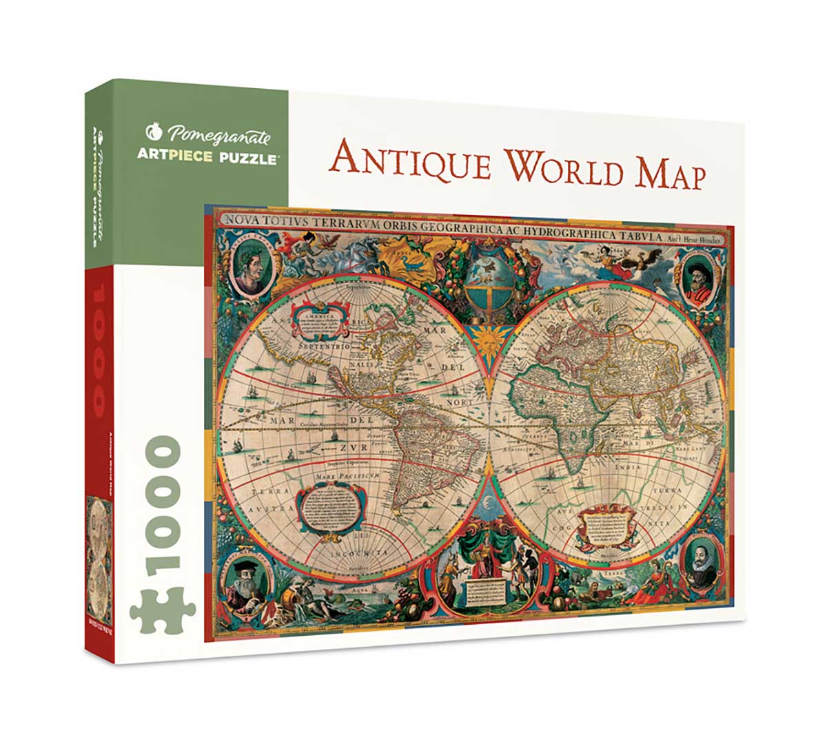 Antique World Map, 1630