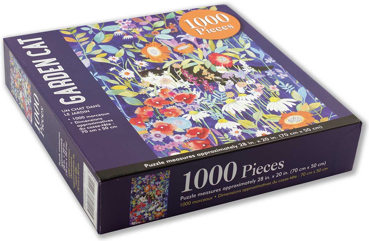Peter Pauper Press Garden Cat 1000 Piece Jigsaw Puzzle PPP-673 