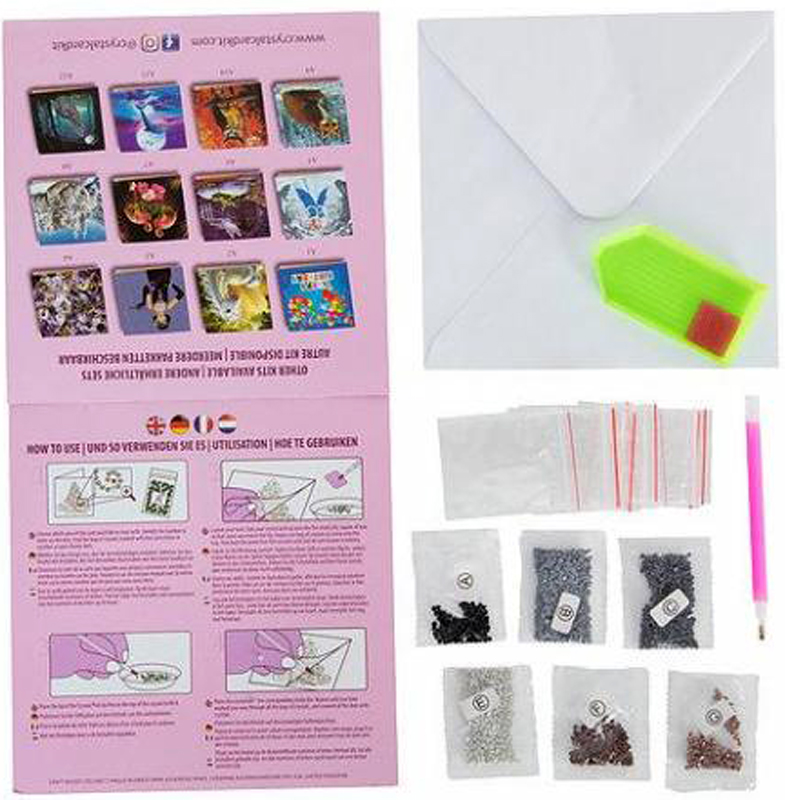 Unicorn Garland Crystal Art Card Kit