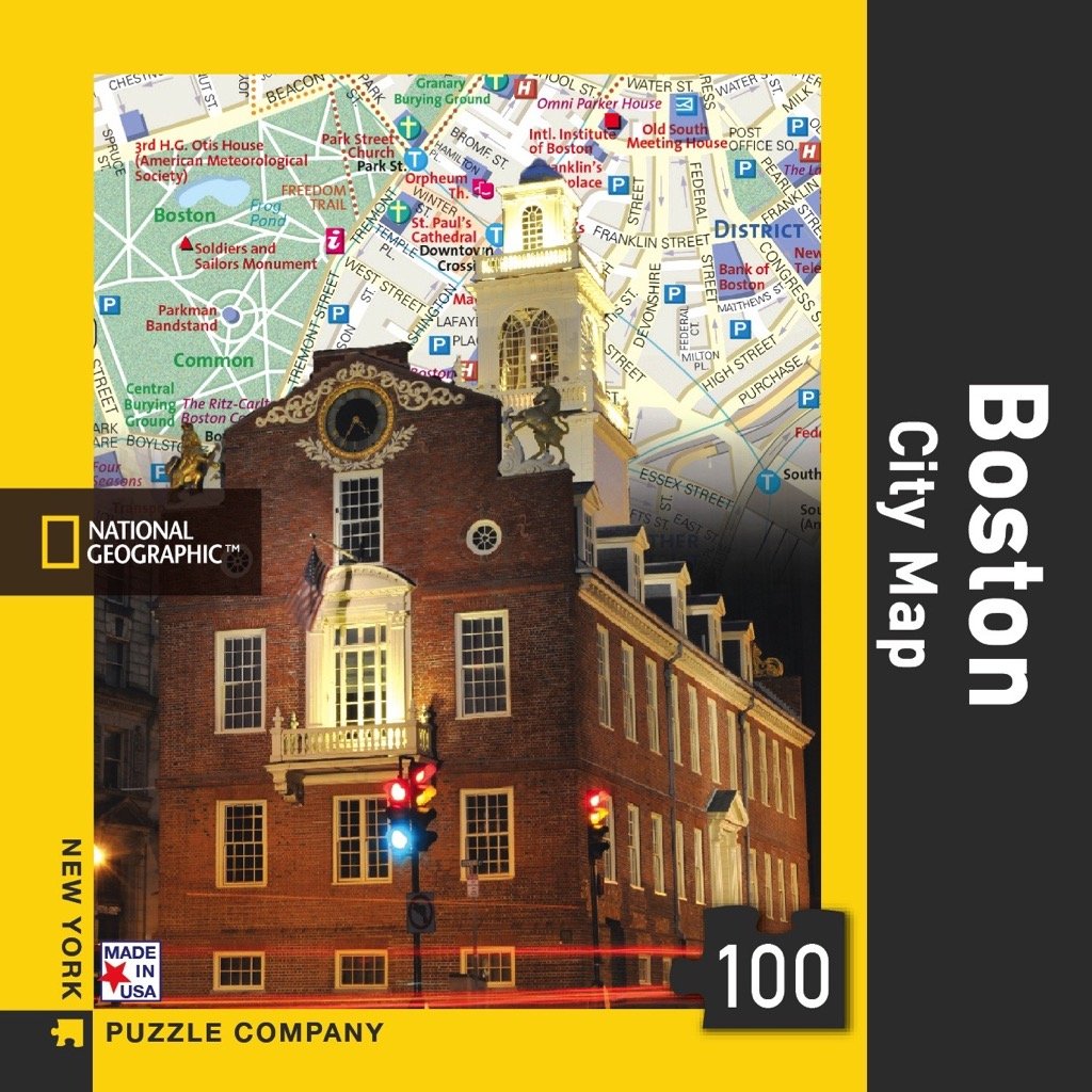 Boston City Map Mini Puzzle