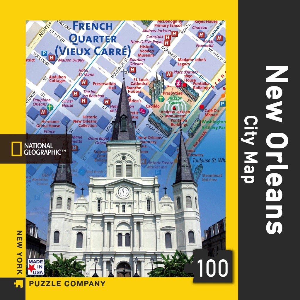 New Orleans City Map Mini Puzzle