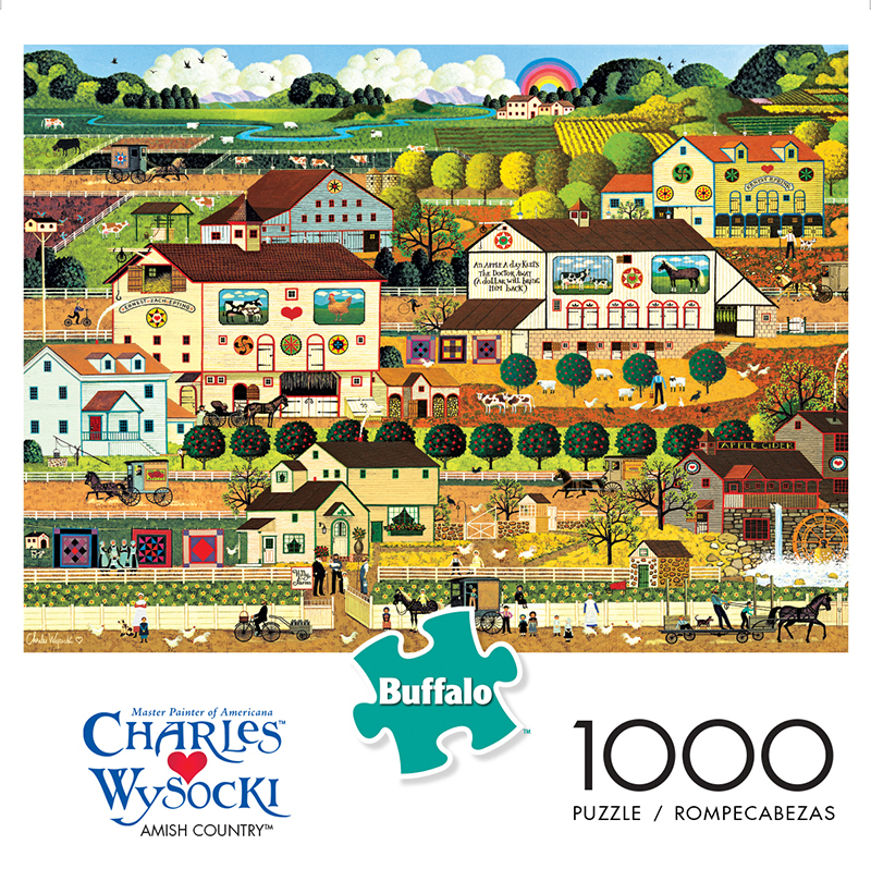 Charles Wysocki пазлы 1000. Buffalo 2000 Puzzle. Country 1000
