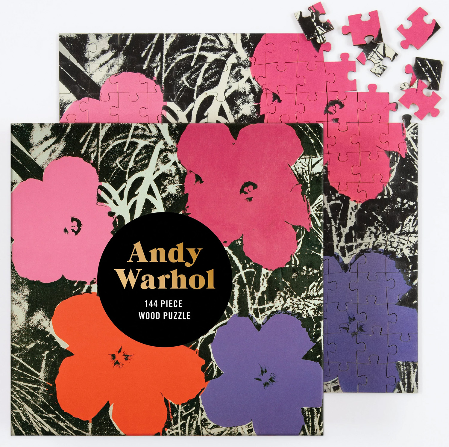Andy Warhol Flowers Wooden Puzzle