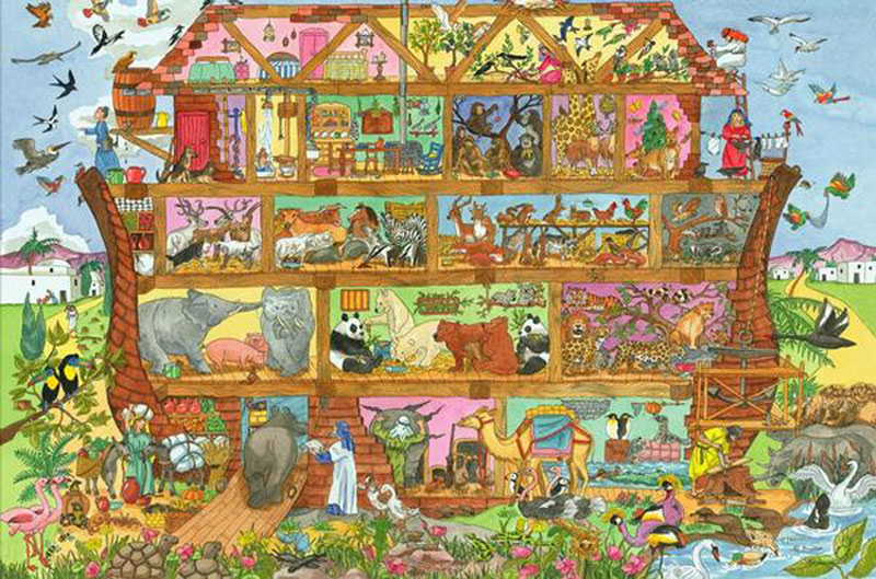 Noah's Ark Floor Puzzle (48pc), 48 Pieces, Bigjigs Toys | Puzzle Warehouse