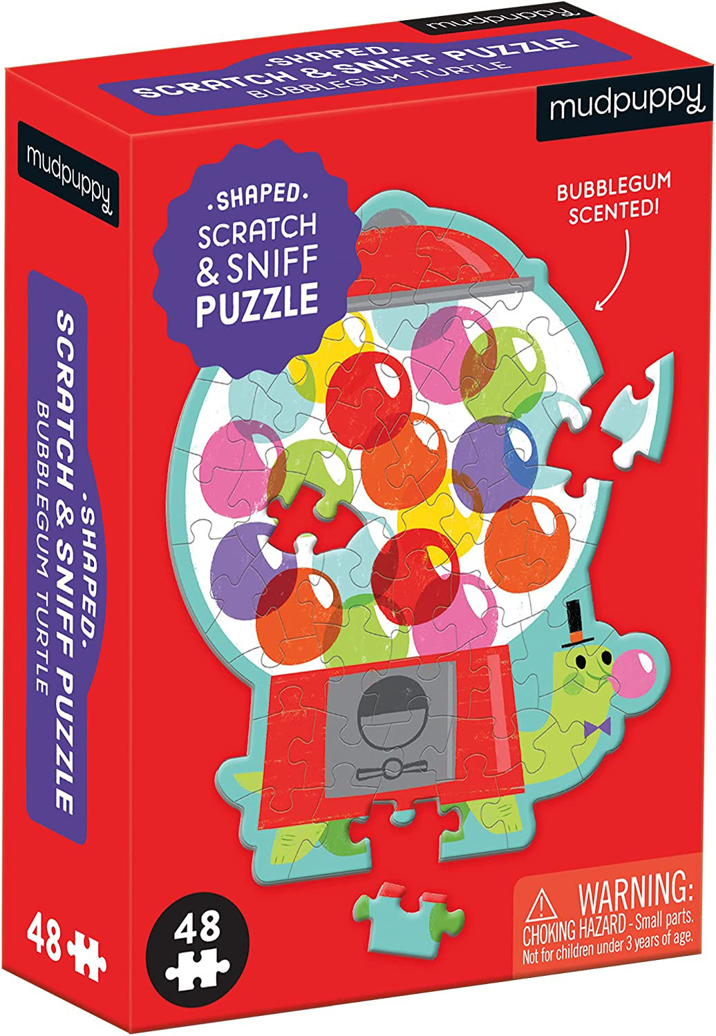 Bubblegum Turtle Scratch and Sniff Mini Puzzle