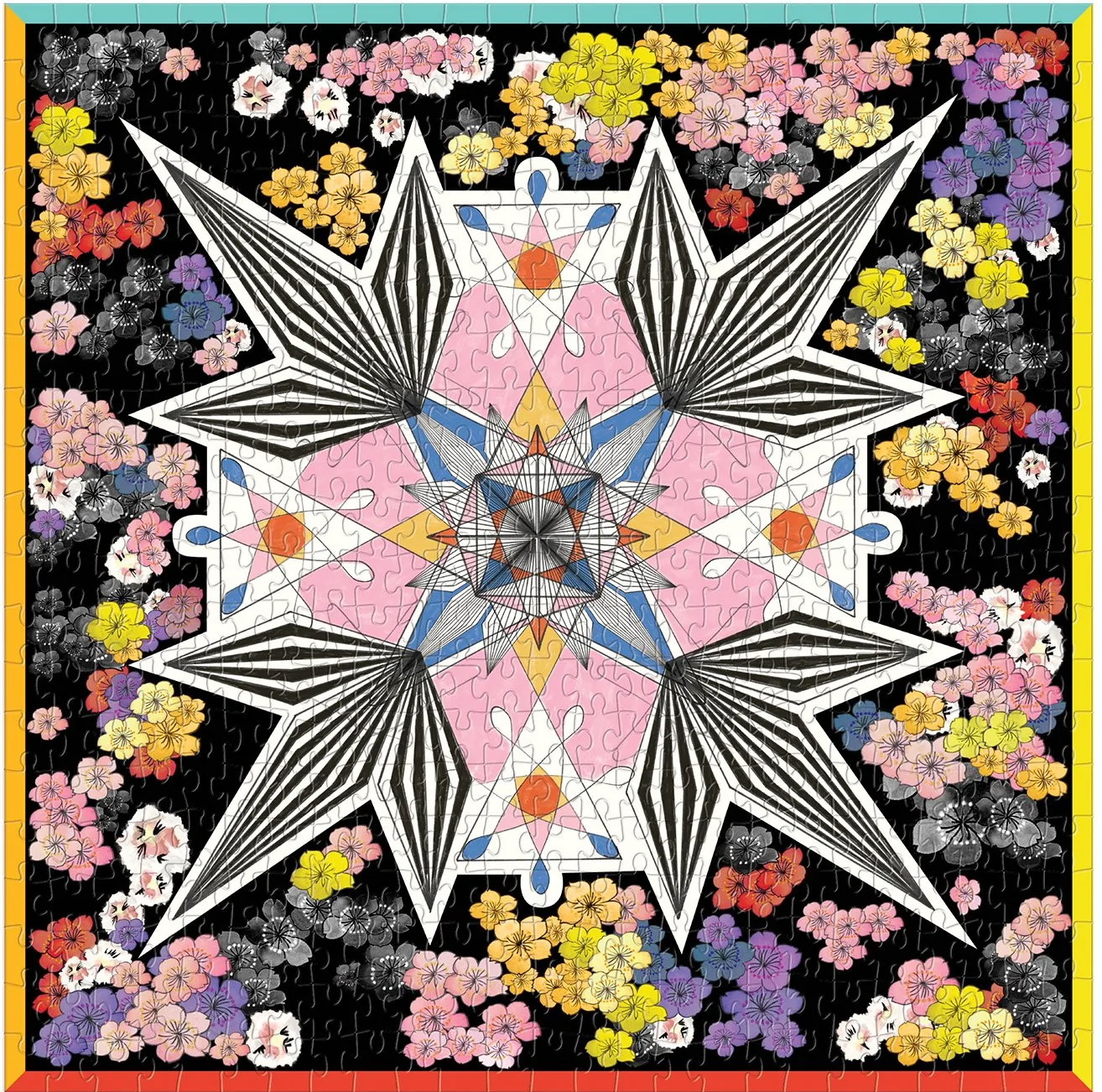 Flowers Galaxy Double Sided Puzzle