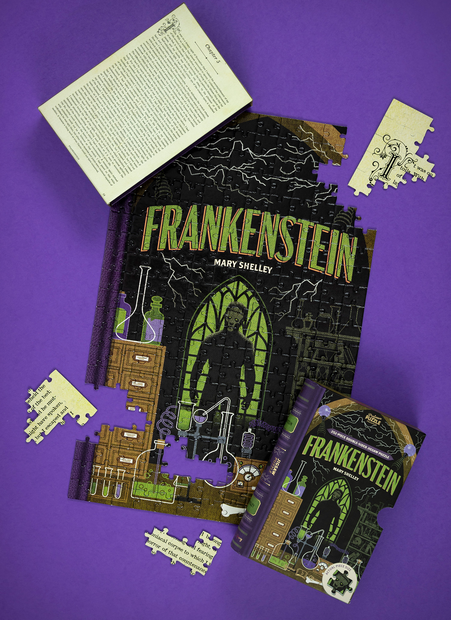Frankenstein Double Sided Puzzle