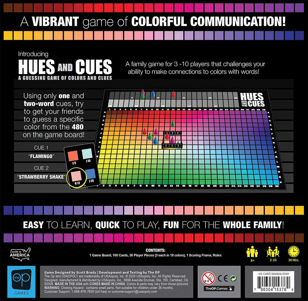 Hues and Cues Party Game